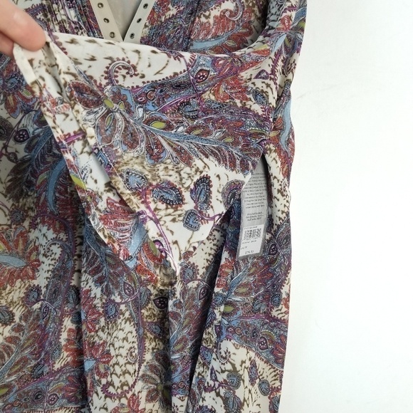 NEW! RUFF HEWN GREY Plus Size Boho Style Blouse Top 1X. - Picture 4 of 8